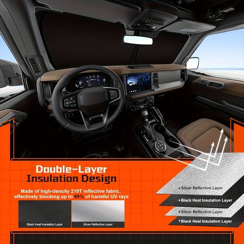 automotive windshield sunshade
