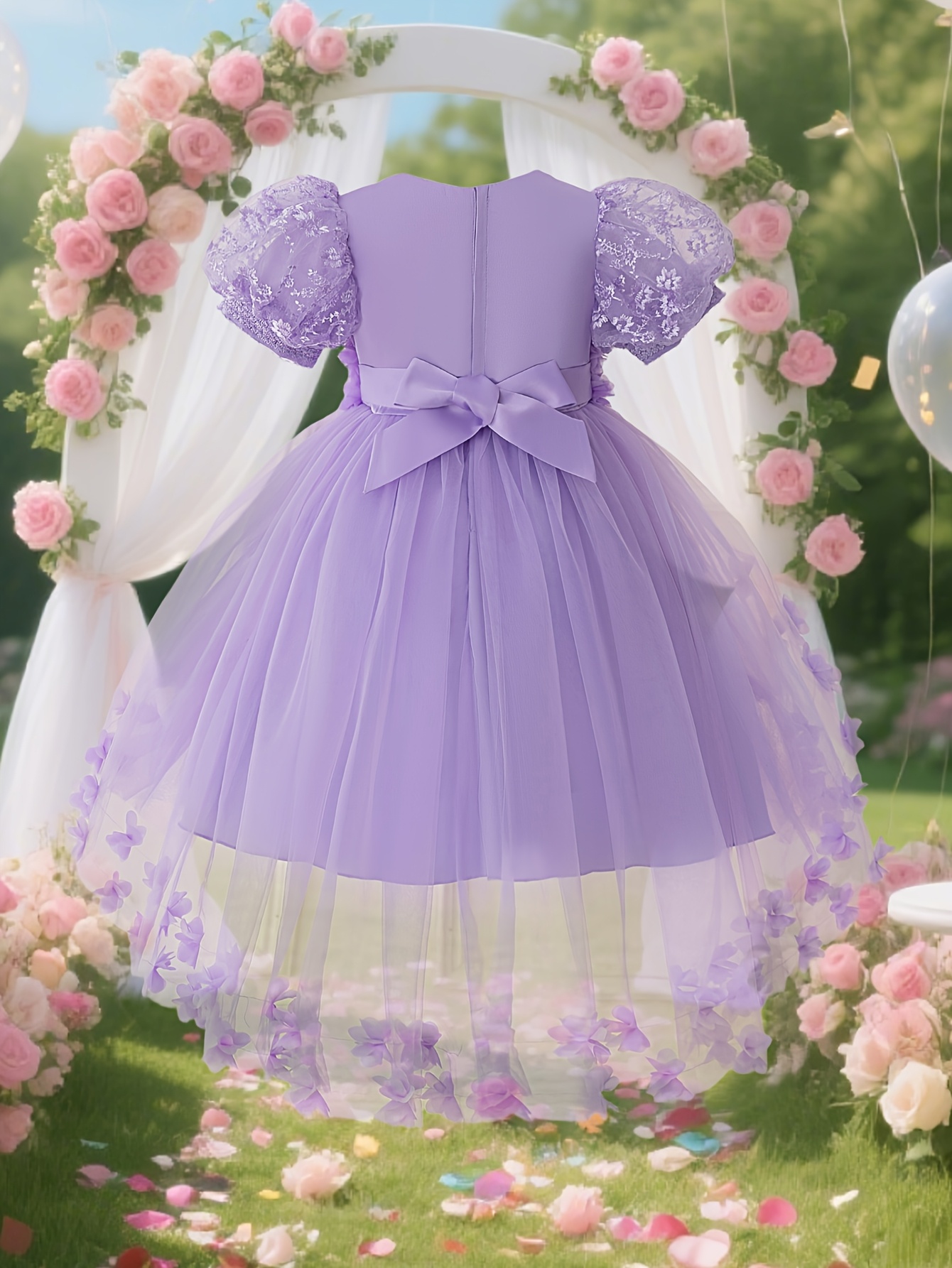childrens tulle petal puff skirt multi layer tulle three - Temu Qatar