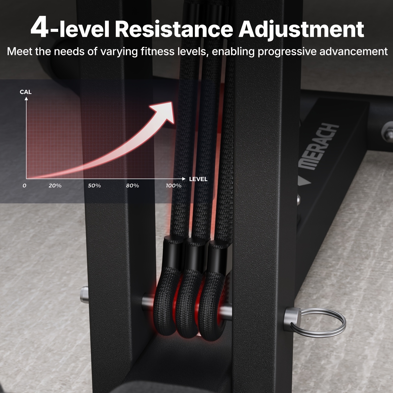 MERACH Adjustable Squat Machine for Home Gym, 136.08KG Capacity