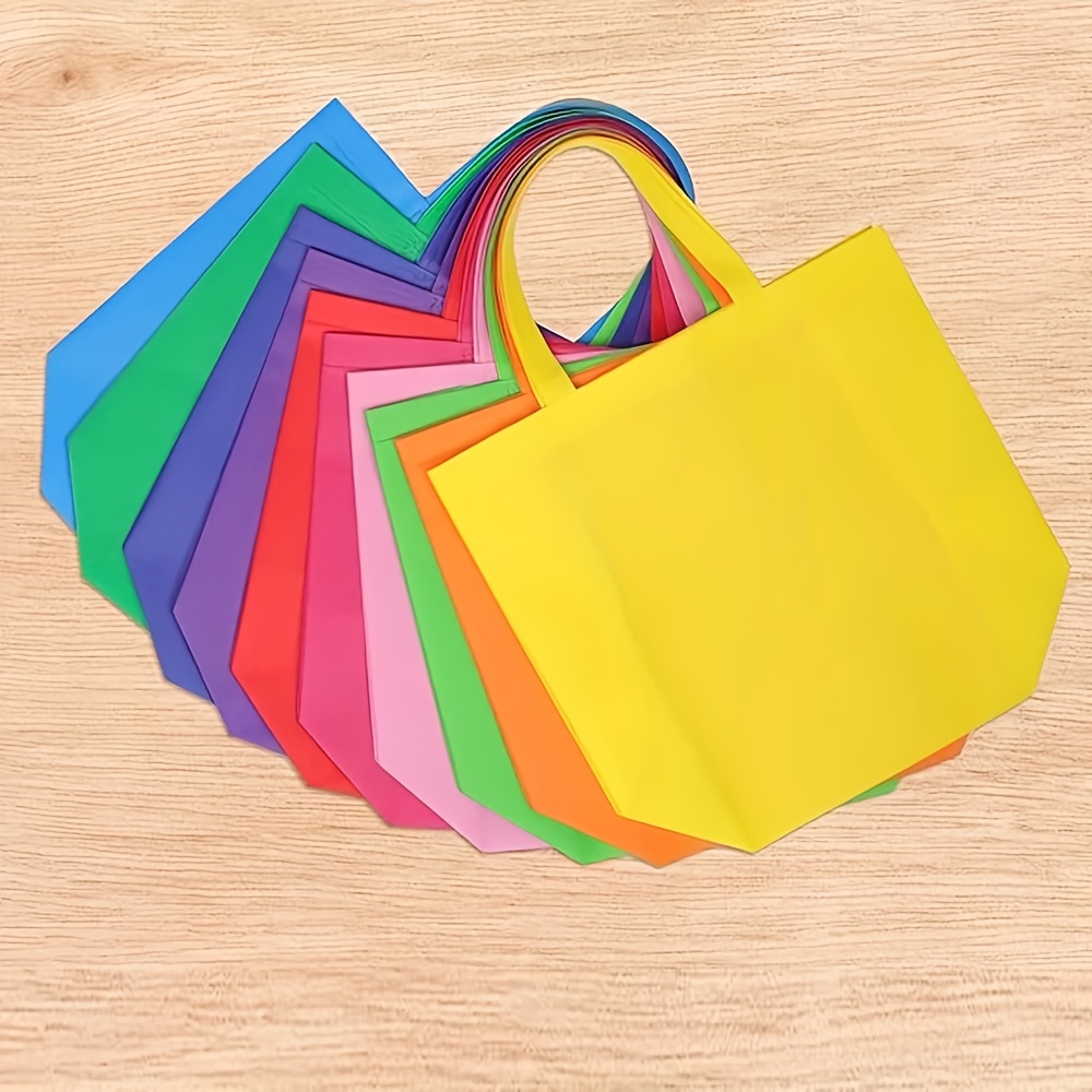 60pcs Customizable Reusable Tote Bags, Large Capacity with Custom Printing