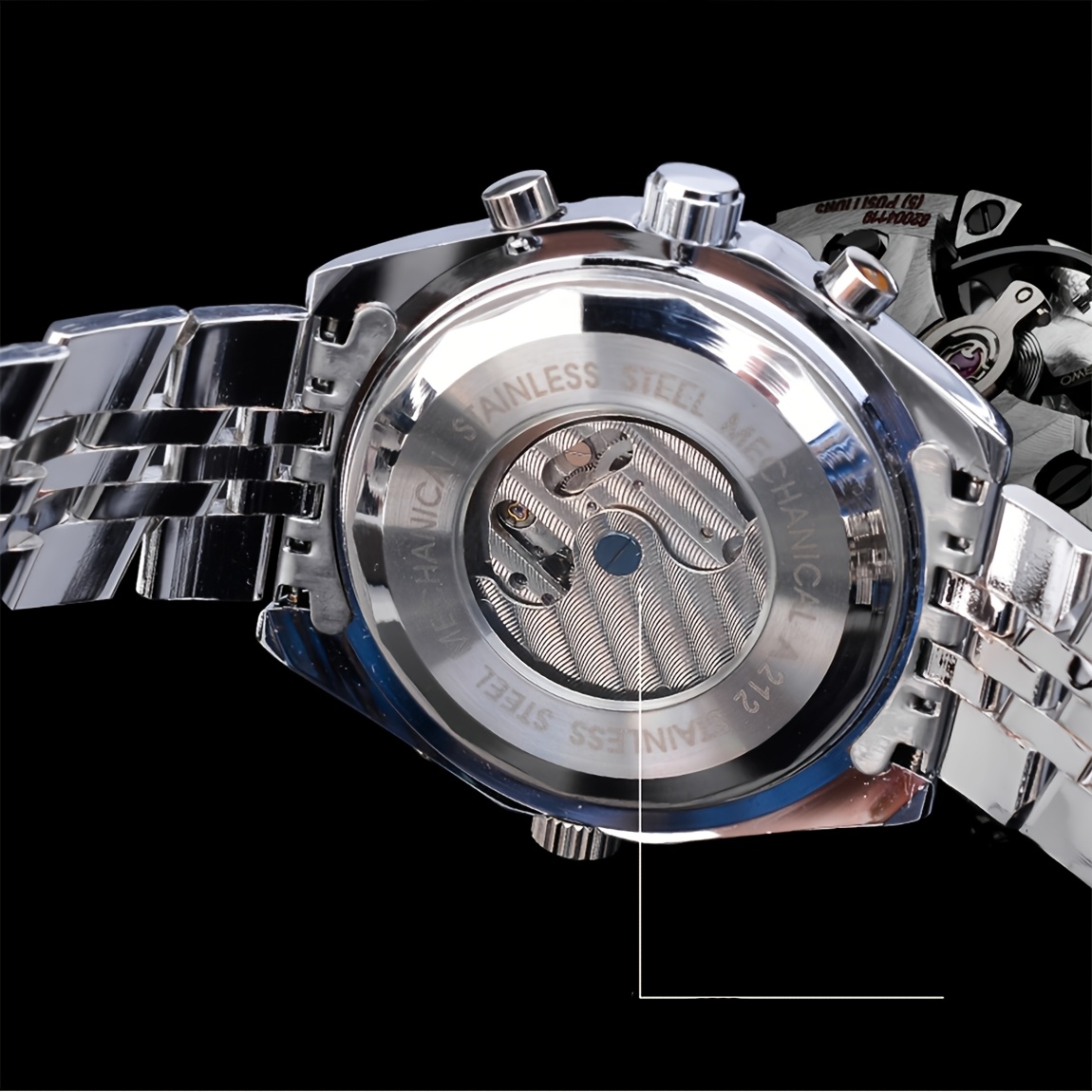 zdjęcie przedmiotu Męski Luksusowy Automatyczny Zegarek Tourbillon, Mechaniczny Mechanizm, Otwórz w nowej karcie.