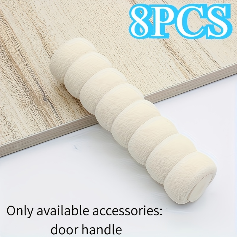 8pcs, Door Handle Protective Covers, Eva Material, Anti-static, Anti-collision, Protect Wall From And Damage, Additions