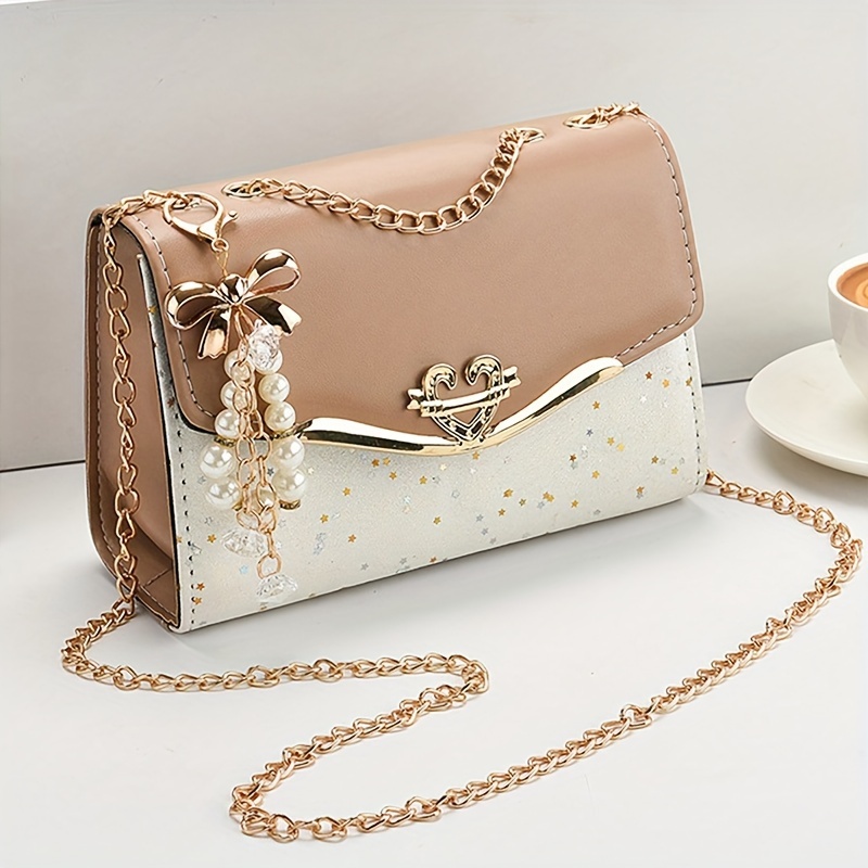 Fashionable Women's Flip Metal Chain Tassel Pendant