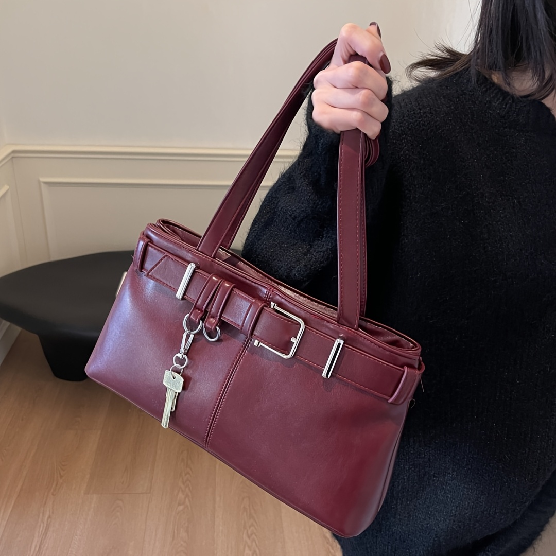 Womens Fashion Messenger Bag Solid Color Shoulder Handbag