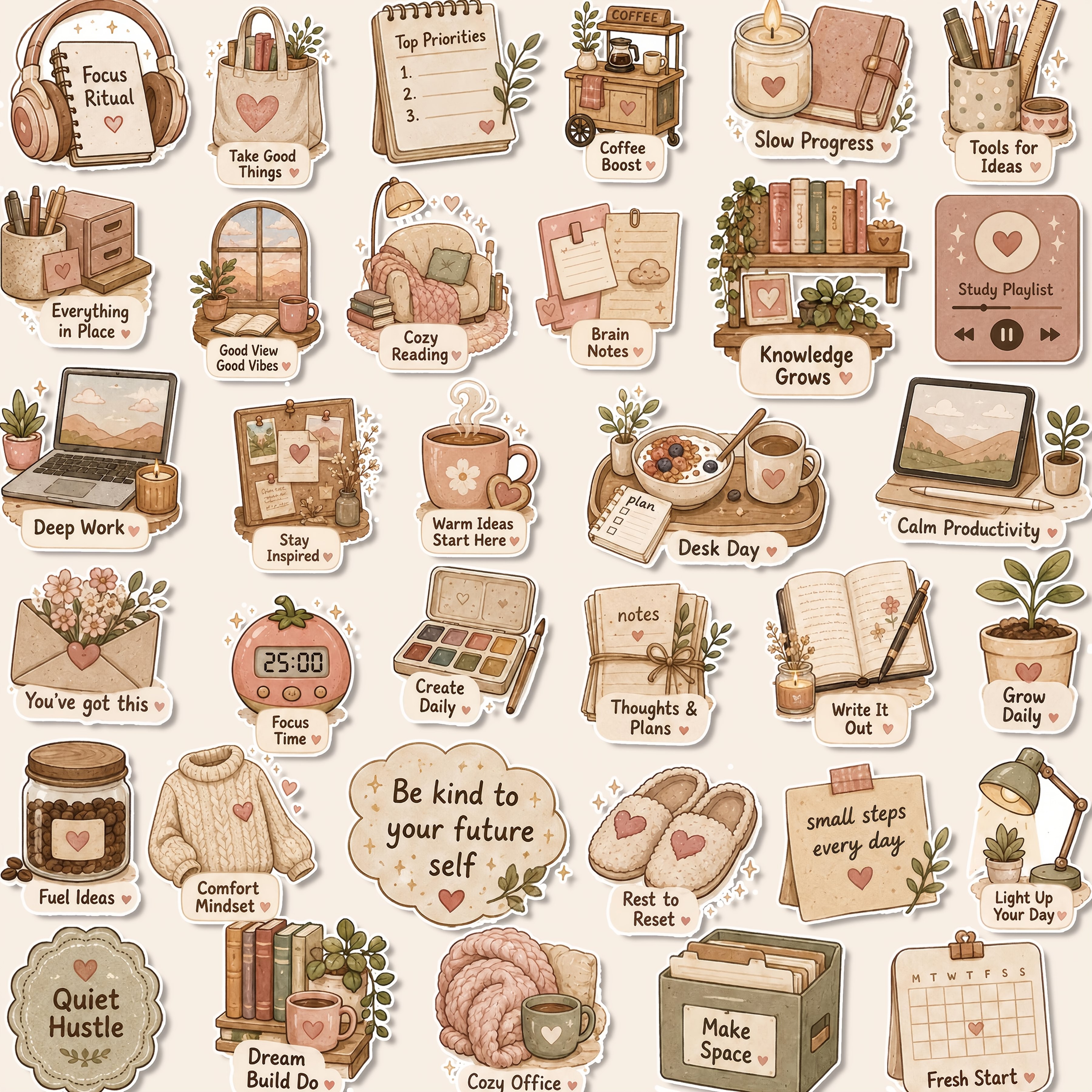 TEMU 1 Set, Daily Life Theme Stickers, Planning Stickers, Office Stickers, Friendship Love Gift Stickers, Packaging Stickers, Holiday Party Stickers,
