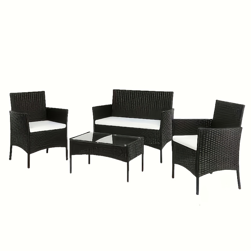 outdoor patio rattan chair and coffee table set suitable for garden     and hotel furniture
