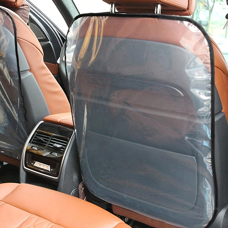 E-shop Schwarzer Rand Transparent Anti-Schmutz Matte Auto Sitz Rücken Transparent Anti-Schmutz Matte Fußmatte Anti-Tritt Matte Schutzmatte