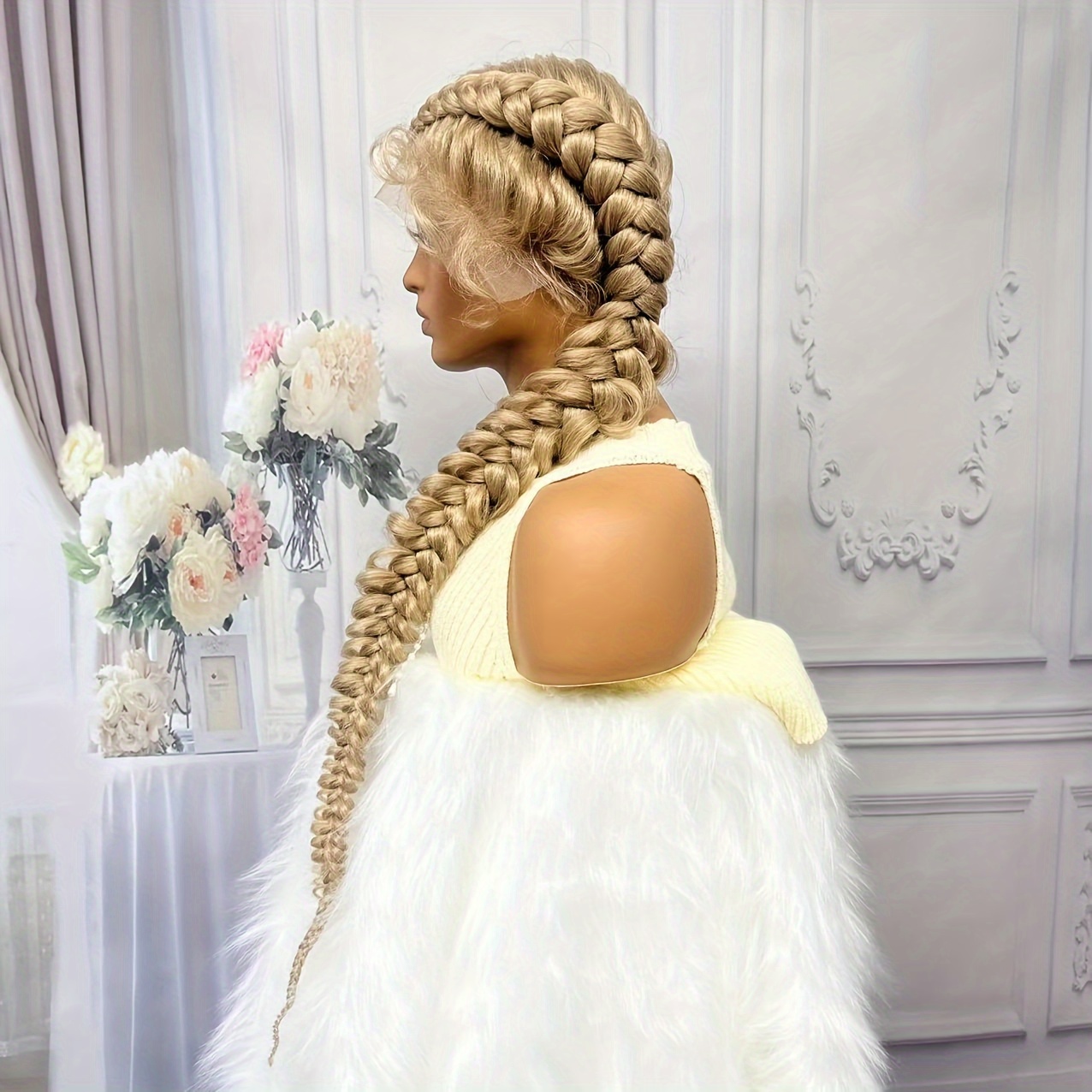 T Part Lace Front Twisted Cornrow Braided Wigs Baby Hair Temu