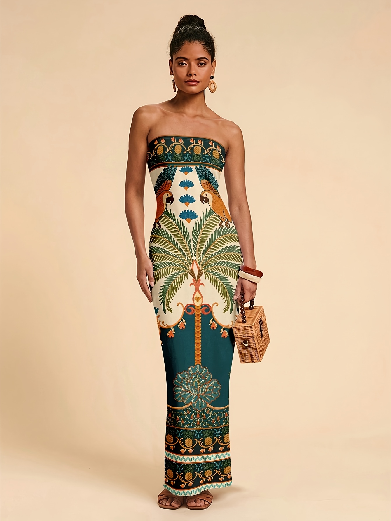 tight maxi summer dress Floral Print Slip Backless Tight Maxi Dress for Women Summer Ankle-Length  Bodycon Sheath Dress with V-Neck and Puff Sleeves from Dhgate Urban Sexy  Dresses