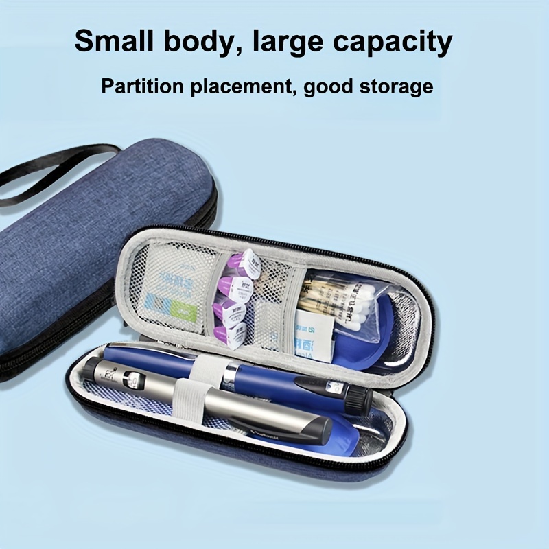 

1pc Portable Mini Insulin Cooling Bag, Insulin Insulated Box, Portable Outdoor Medicine Colling Bag & Ice Box