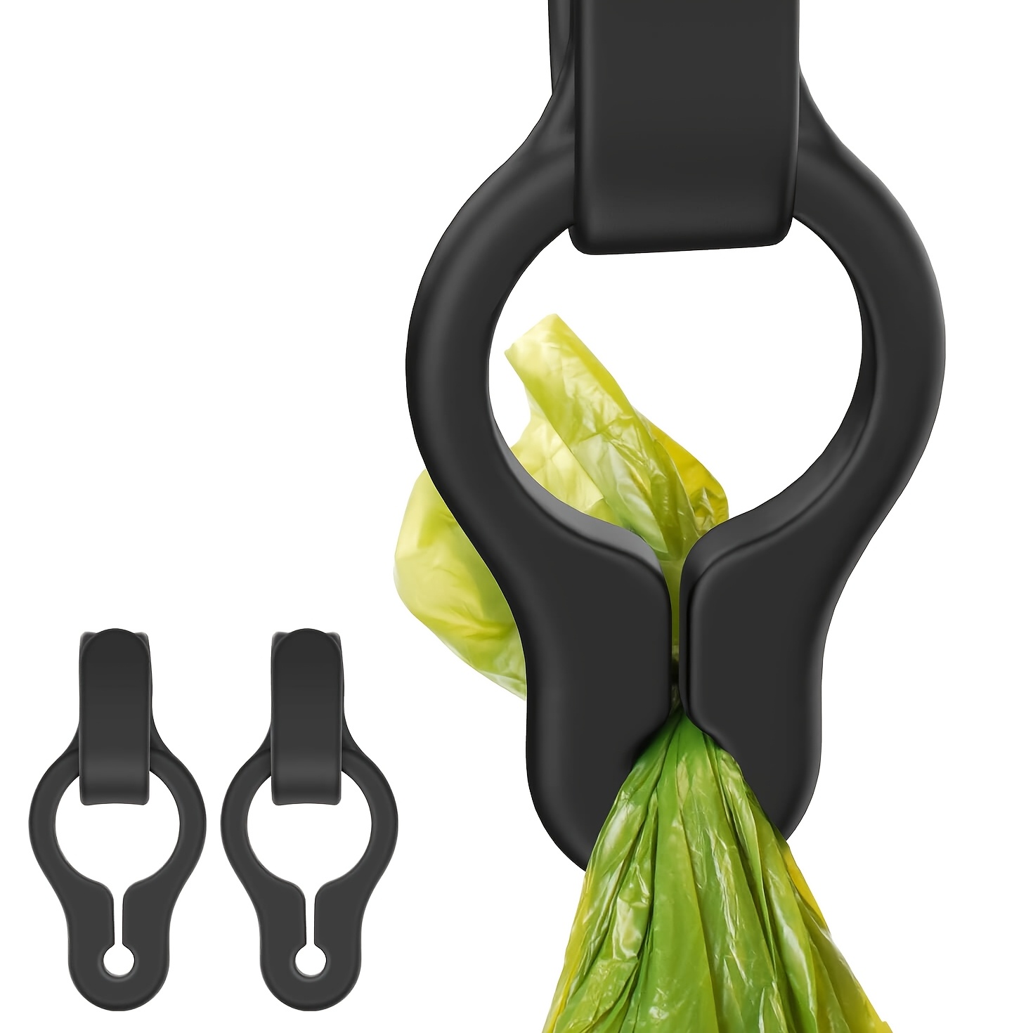 TEMU 2-pack Silicone Used Poop Bag Holder - Leash Attachment, Never Hold A Stinky Bag Again! Secure Carrier For Dog Walking, Training, And More