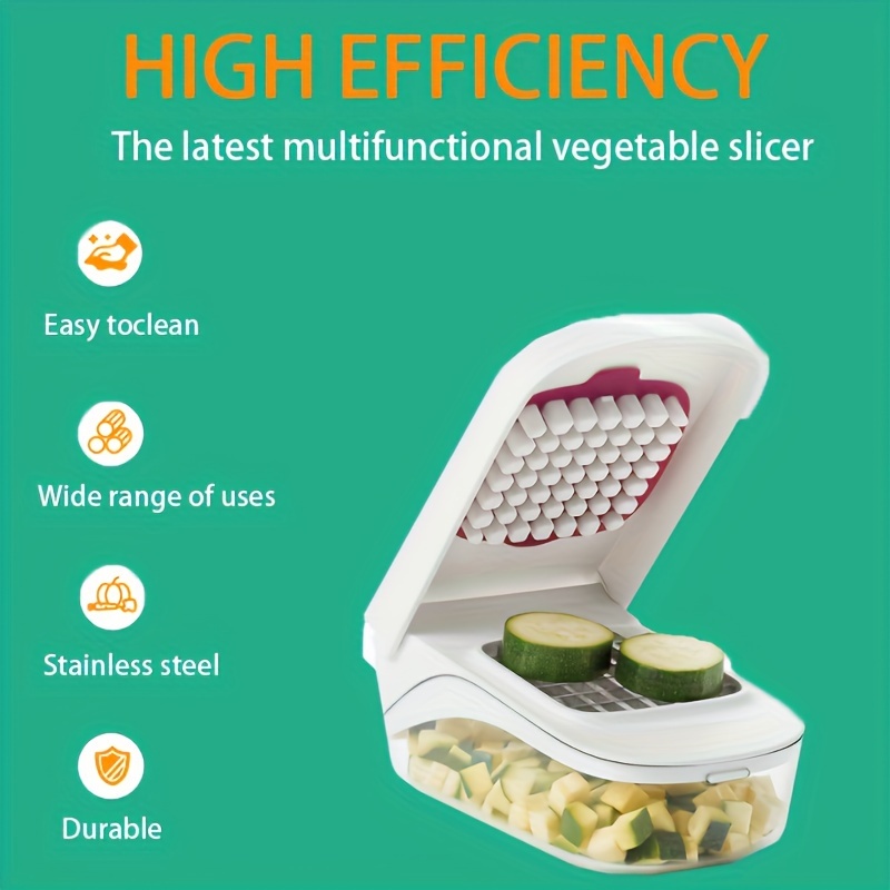 multi functional kitchen slicer for potatoes vegetables onions and fruits manual chopper and slicer no electricity needed details 4