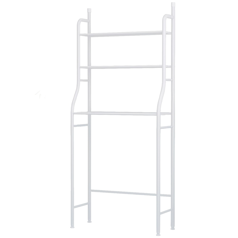 E-shop 3-Etagen Waschmaschinen-Überregal, Toilettenregal, Badezimmer-Organizer, Vielseitiges Aufbewahrungsregal, Shampoo-Duschgel-Halter,