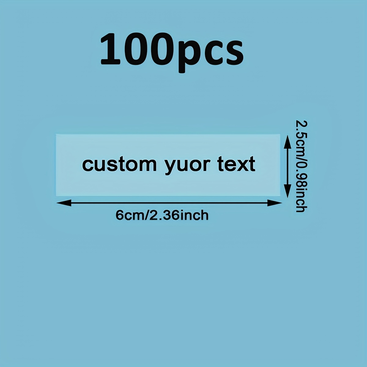 TEMU 60/100/200pcs Transparent Address Labels, Company Address Labels, Home Address Labels - Mailing Stickers, Transparent Custom Printed Return