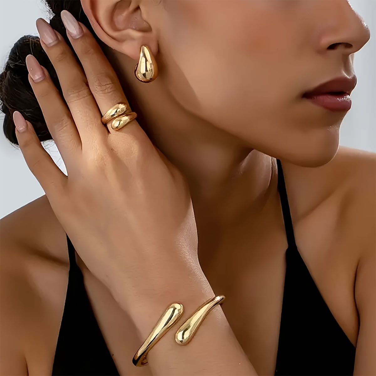 

4pcs Jewelry Set For Women - Zinc Alloy , & Bracelet, Steel , For &