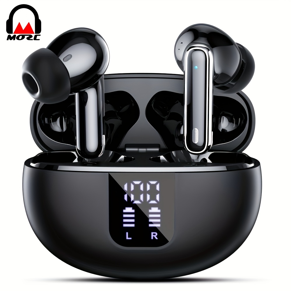 

Mozc Wireless Earbuds With Active Noise Cancellation, Led Charging Case, , Stereo Bass - Sports & Calls, Earbuds Wireless, Mozc