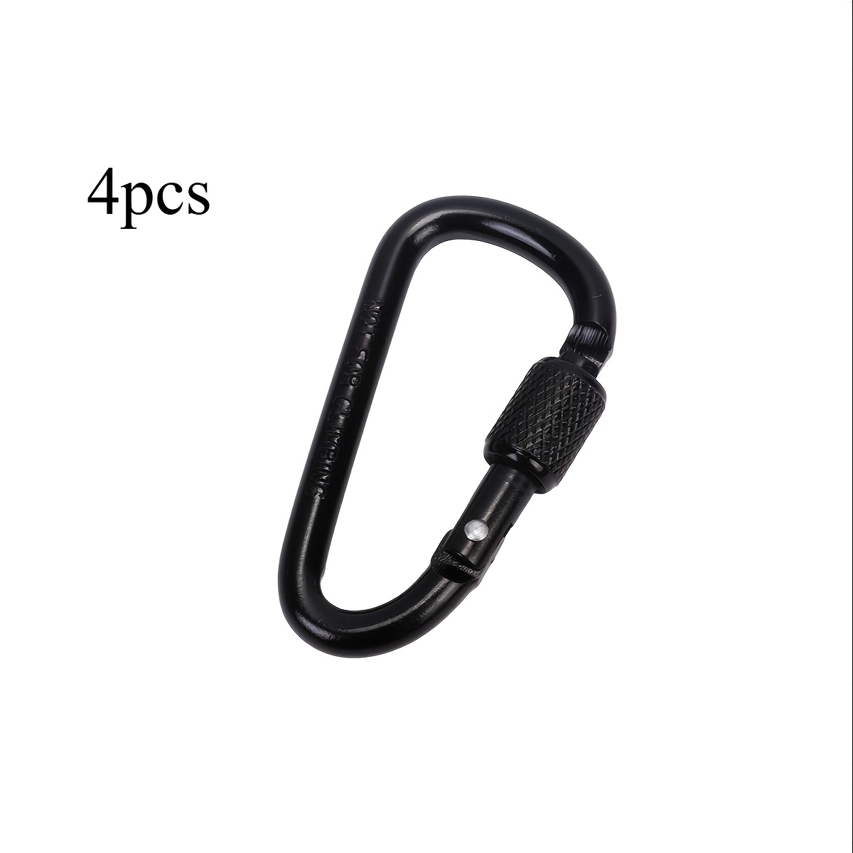 E-shop 4 Karabiner aus Aluminiumlegierung, robustes Metall, modisches Design, verstellbares Design, geeignet für den Außenbereich, Gürtelbefestigung,