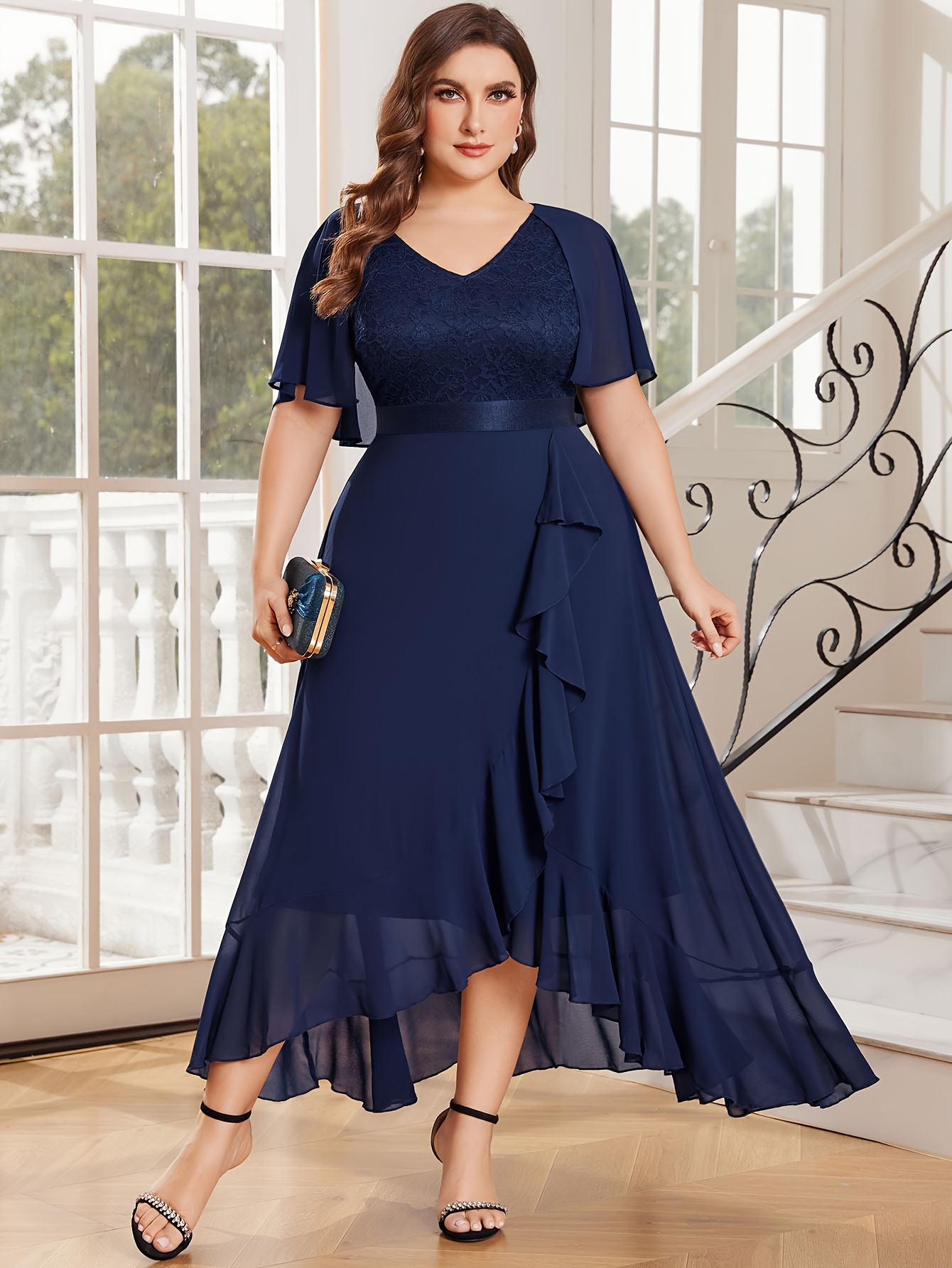 macy's women's plus size formal dresses Luxury Gold Prom Dresses Overskirt Formal Dresses Off the Shoulder Lon –  Viniodress main image 1