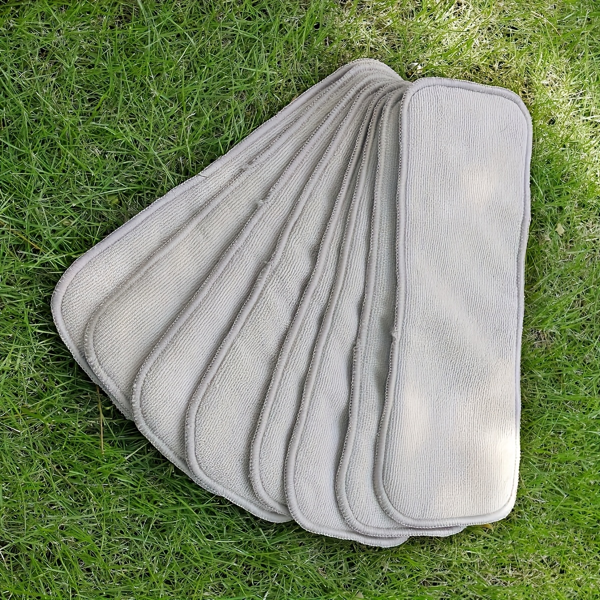 Image of 2/4/8pcs/set 3-layer Microfiber Inserts: Reusable, Washable And Breathable - Perfect For Baby Cloth Diapers And Nappies! Perfect Gift For Holidays!!