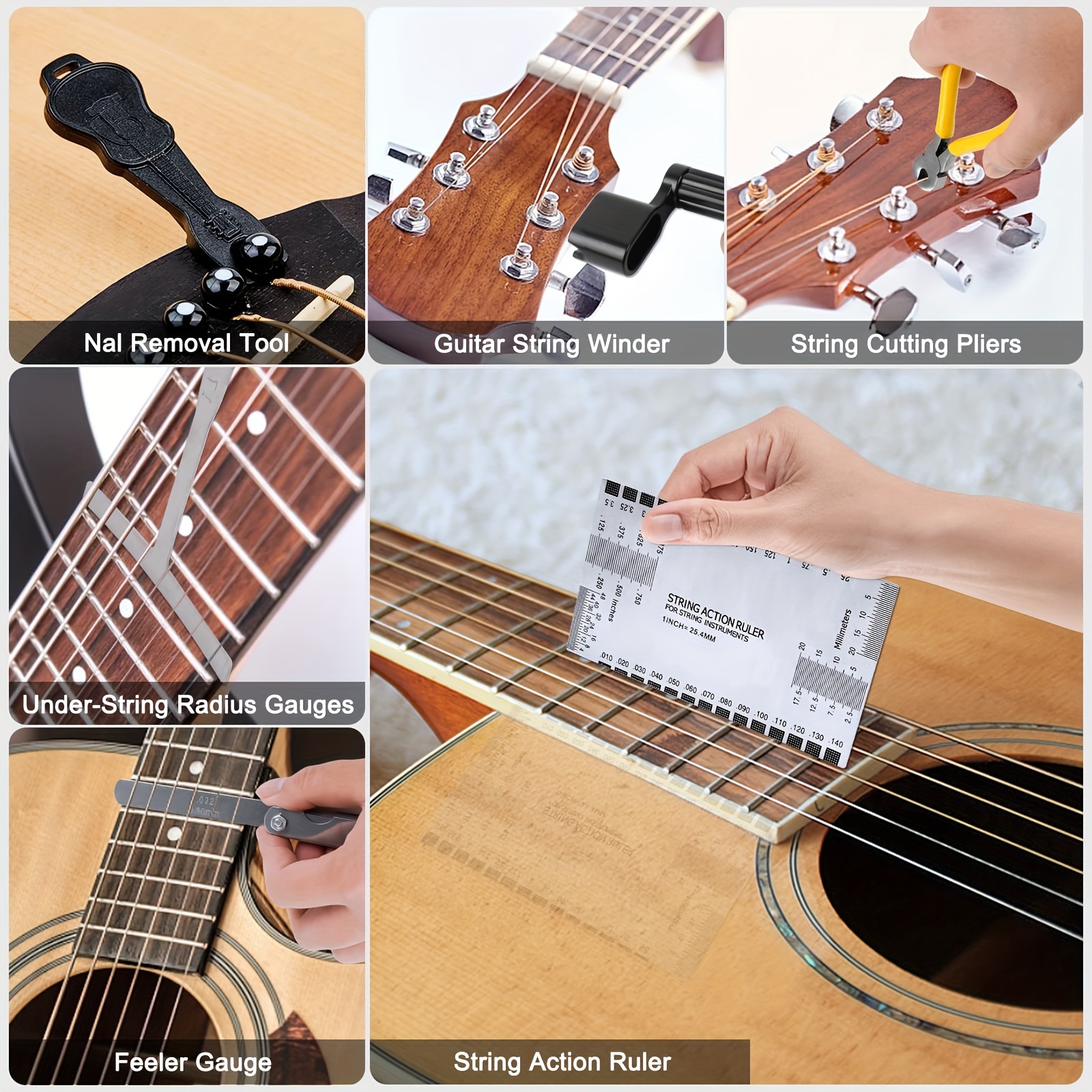 Black Nylon Classical Guitar Strings 2 full sets and 3 in 1 Guitar  Restringing Tool Including Guitar String Winder Guitar String Cutter Guitar  Pin