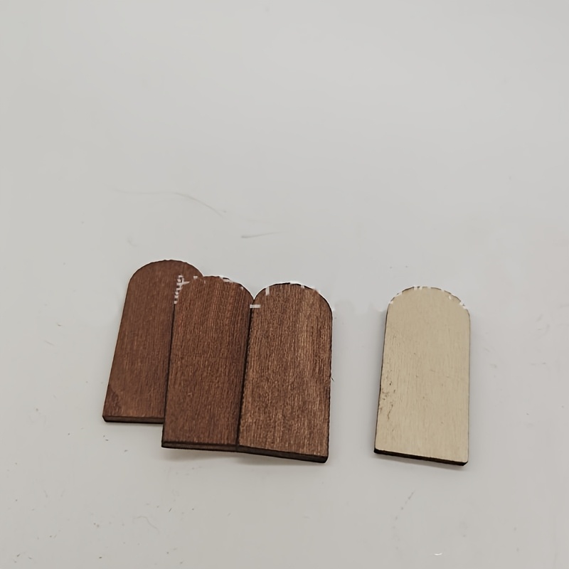 TEMU 50pcs Miniatures de Tuiles de Toit à Échelle, Décorations de Toit de Maison de Poupée, Ajouts de Rénovation