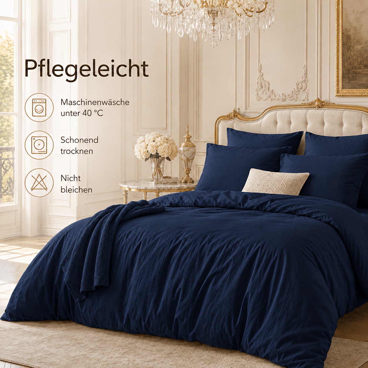 Image of Luxury Duvet Cover Set, 2/3pcs Hotel- Bedding, Smooth Breathable Skin-friendly Fabric, , Includes Pillowcase, Zipper, Machine Washable, -tex Bed Linen For