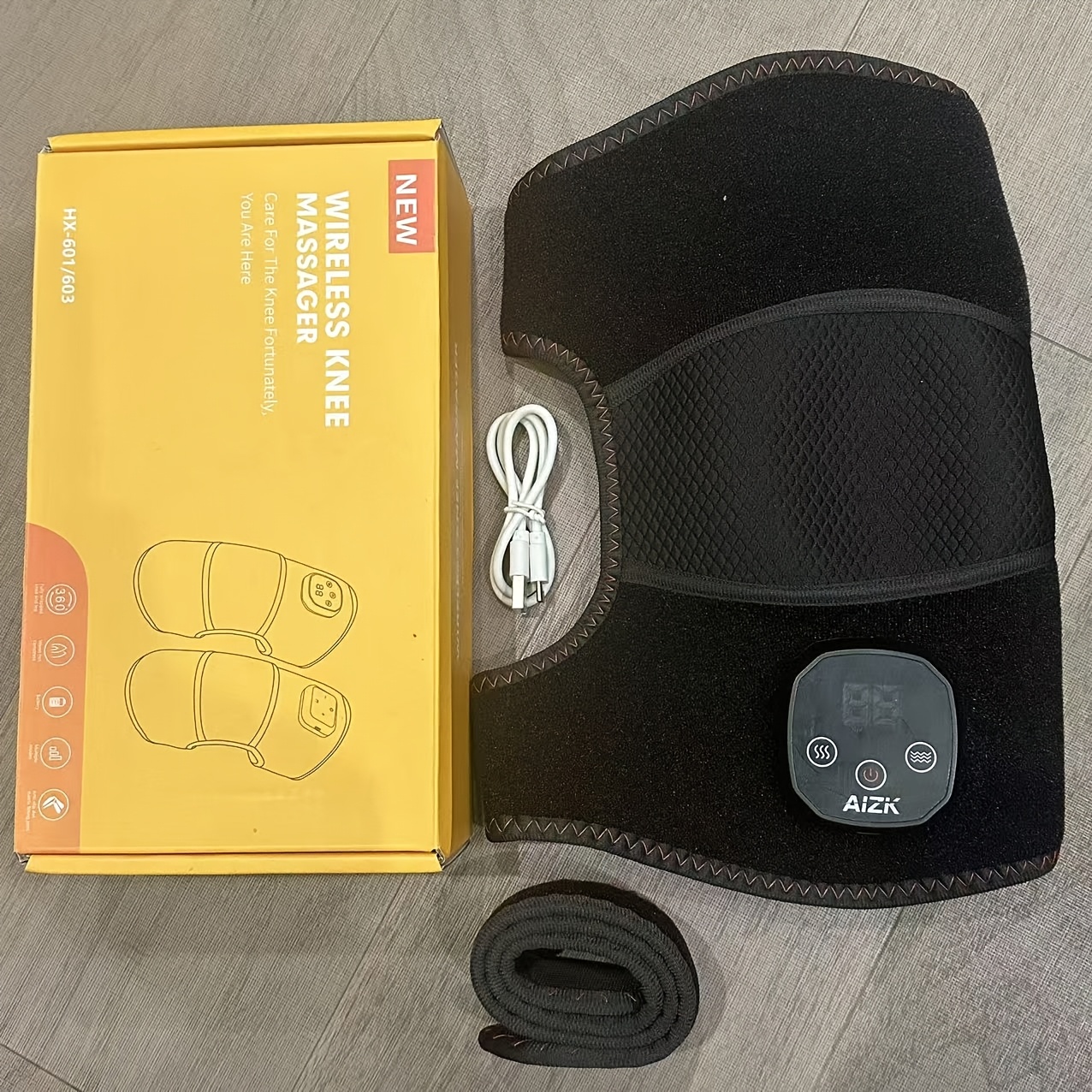 Image of 1pc Rechargeable Knee Massager With , Suitable For Home Use. An Ideal Gift For On Holidays Such As Christmas, Halloween, Thanksgiving, Father's Day, And Mother's Day