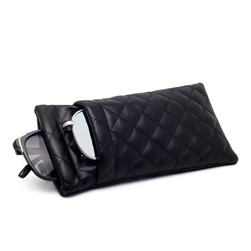 TEMU Borsa portaocchiali di fascia impermeabile in PU con scomparto, design di tendenza 2025, senza lentezza .