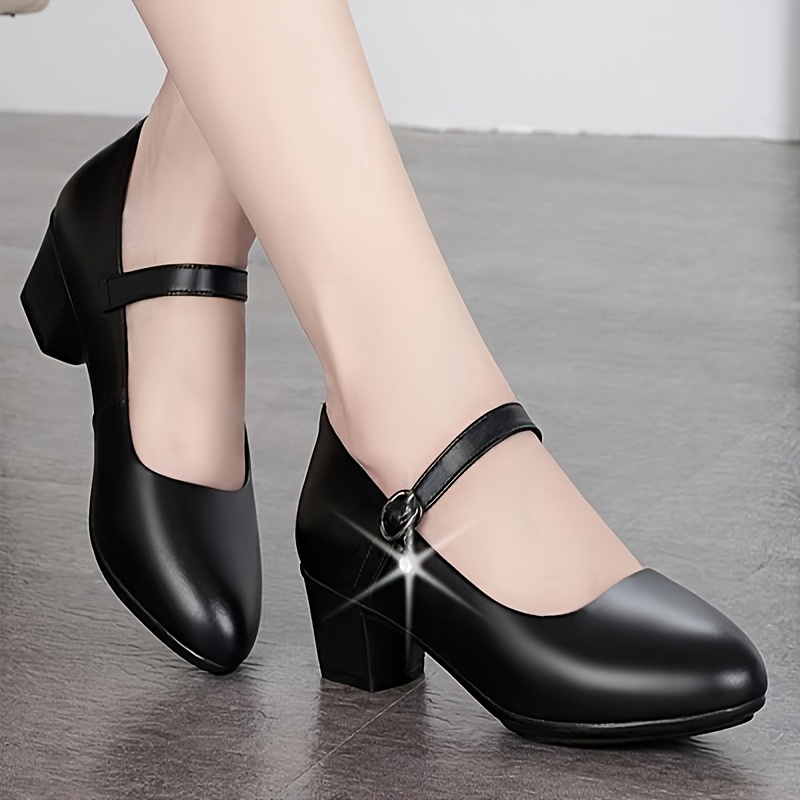 zapatos moda cubierta sintética cómodos tacón Temu Dominican