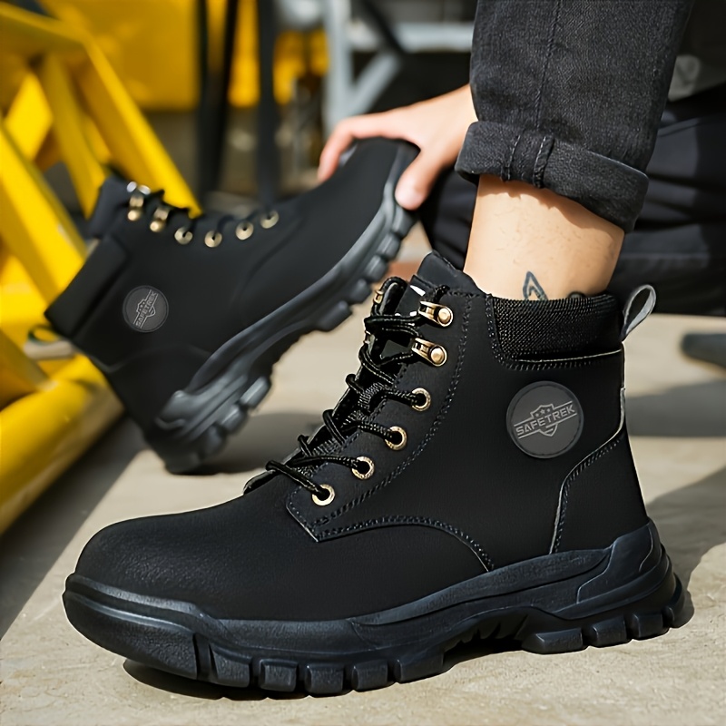 Botas De Seguridad Invierno Hombre/Mujer - Impermeables Con Punta De Acero, Ligeras Y De Caña Alta