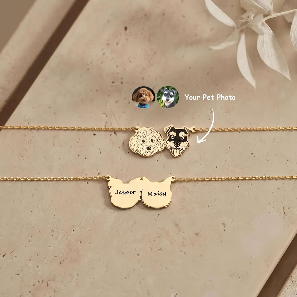 TEMU Custom Pet Portrait Bracelet Suitable For Lost Pet Memorials, Photo/name/photo For Dog & Lovers, Birthday Gifts, Valentine's Day For, Casual