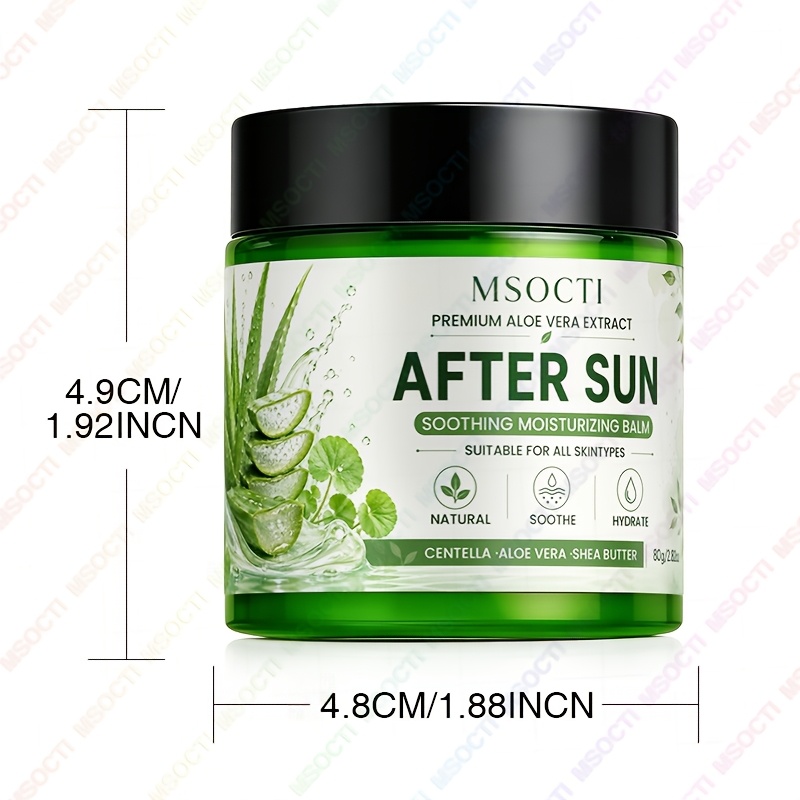 98% Aloe Vera Moisturizing Cream for After-Sun Care