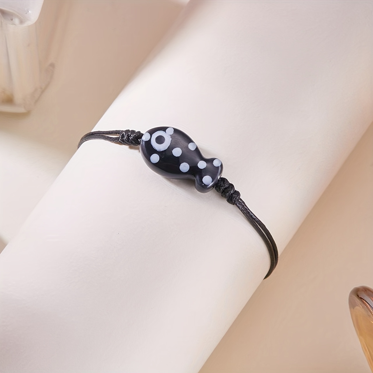 Adjustable Ceramic Fish Bracelet Hand Woven Wristband