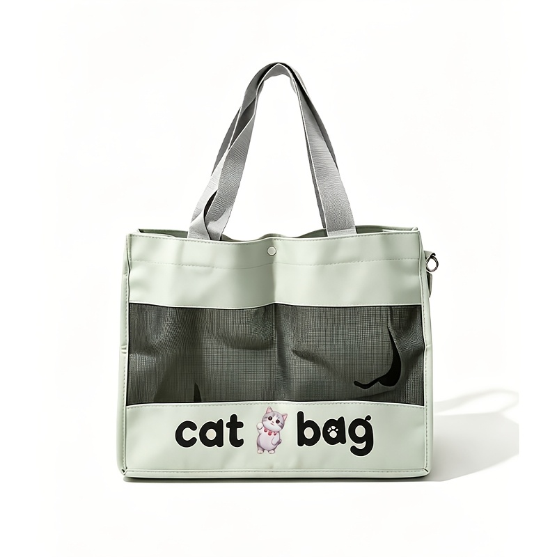 TEMU Large Carrier Suitable For Cats & Small Dogs Carrier Bag - Portable Shoulder Bag With Snap Closure, Handheld Suitable For Outing, Travel, Vet ,