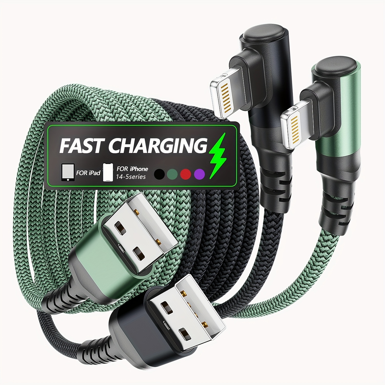 240W Swivel USB-C Charging Cable - 3ft Fast Charger With 180° Rotating Head For Phones & Laptops