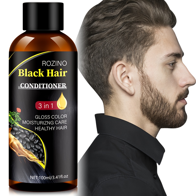 

Black Hair Conditioner, 3-in-1 Men's Hair Conditioner For Deep Moisturizing Hair, Strengthens Hair Roots, Makes Hair Soft And Shiny