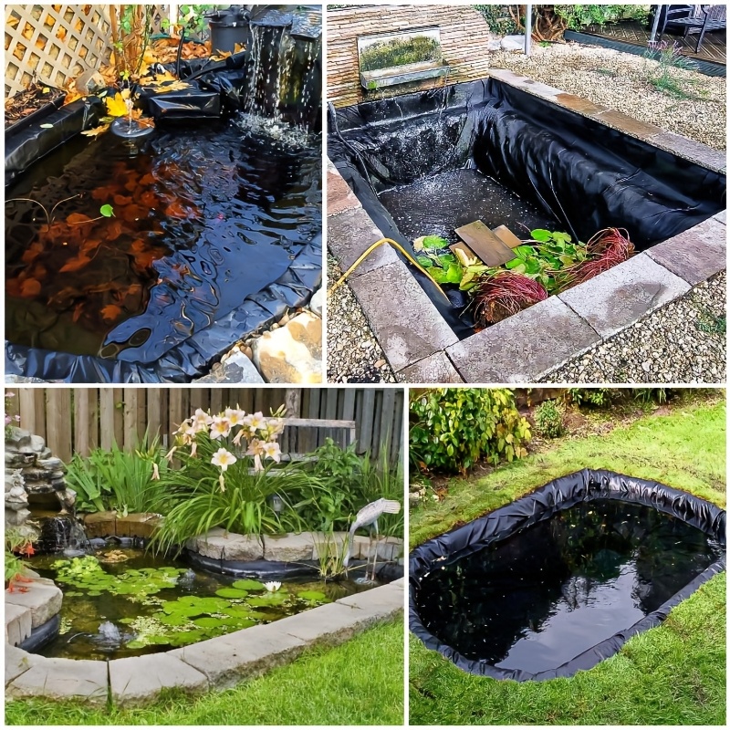 5 Sizes, 500-1200cm, Fish Pond Membrane. High Toughness, Durable and Anti-aging. Suitable for Geomembrane, Courtyard Pool Anti-seepage Membrane. Used for Slope Protection, Reservoir, Dams, Shrimp and Fishery Aquaculture