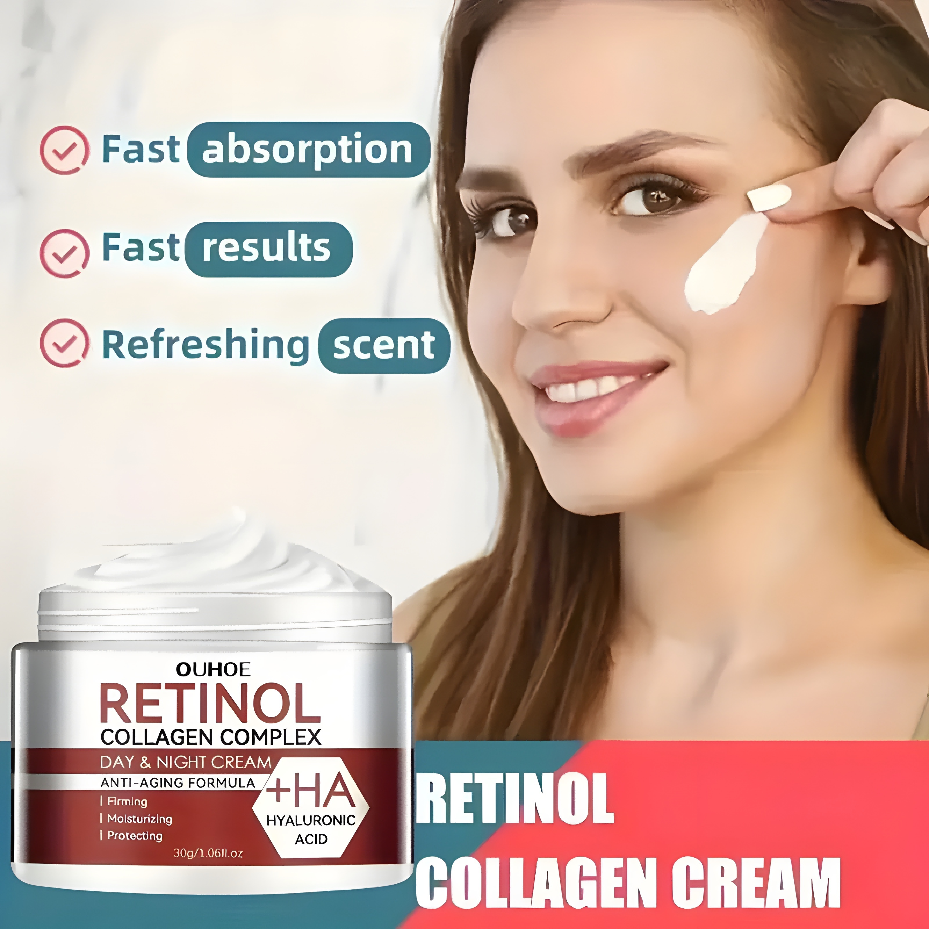 retinol collagen hydrating cream 1 06oz deep nourishment for firm glowing skin alcohol free with glycerin for   types details 0