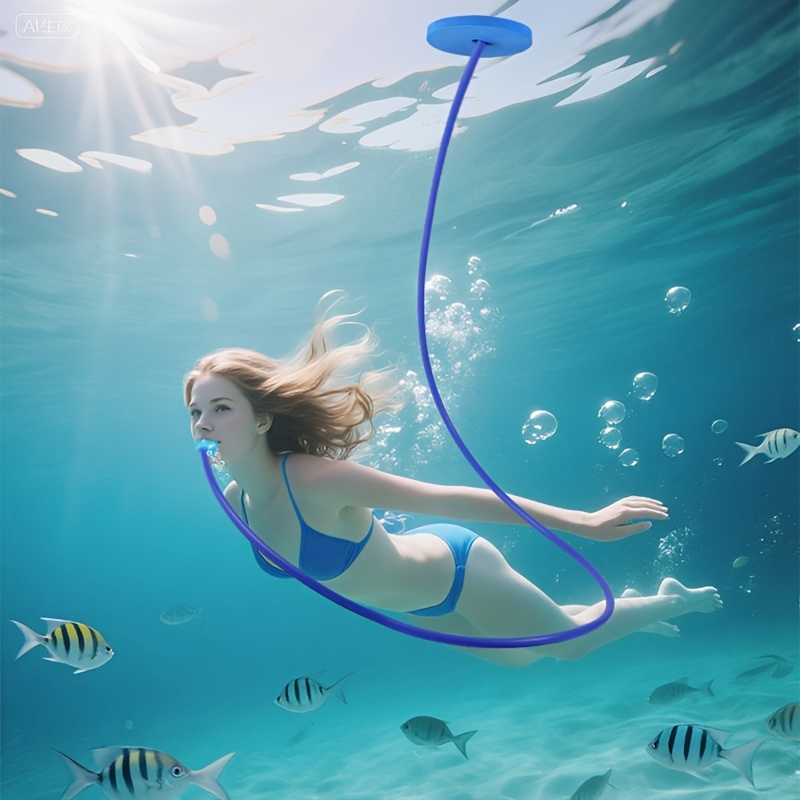 snorkel anti choking single double head breathing apparatus underwater breathing   silicone material oxygen supply device for water entry leak proof setup water entry trainer   oxygen supply equipment suitable for beginner adults