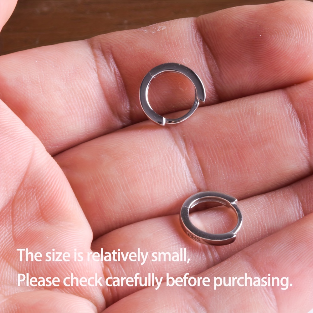 Tiny 14K Gold Plated Hoop Earrings for Men