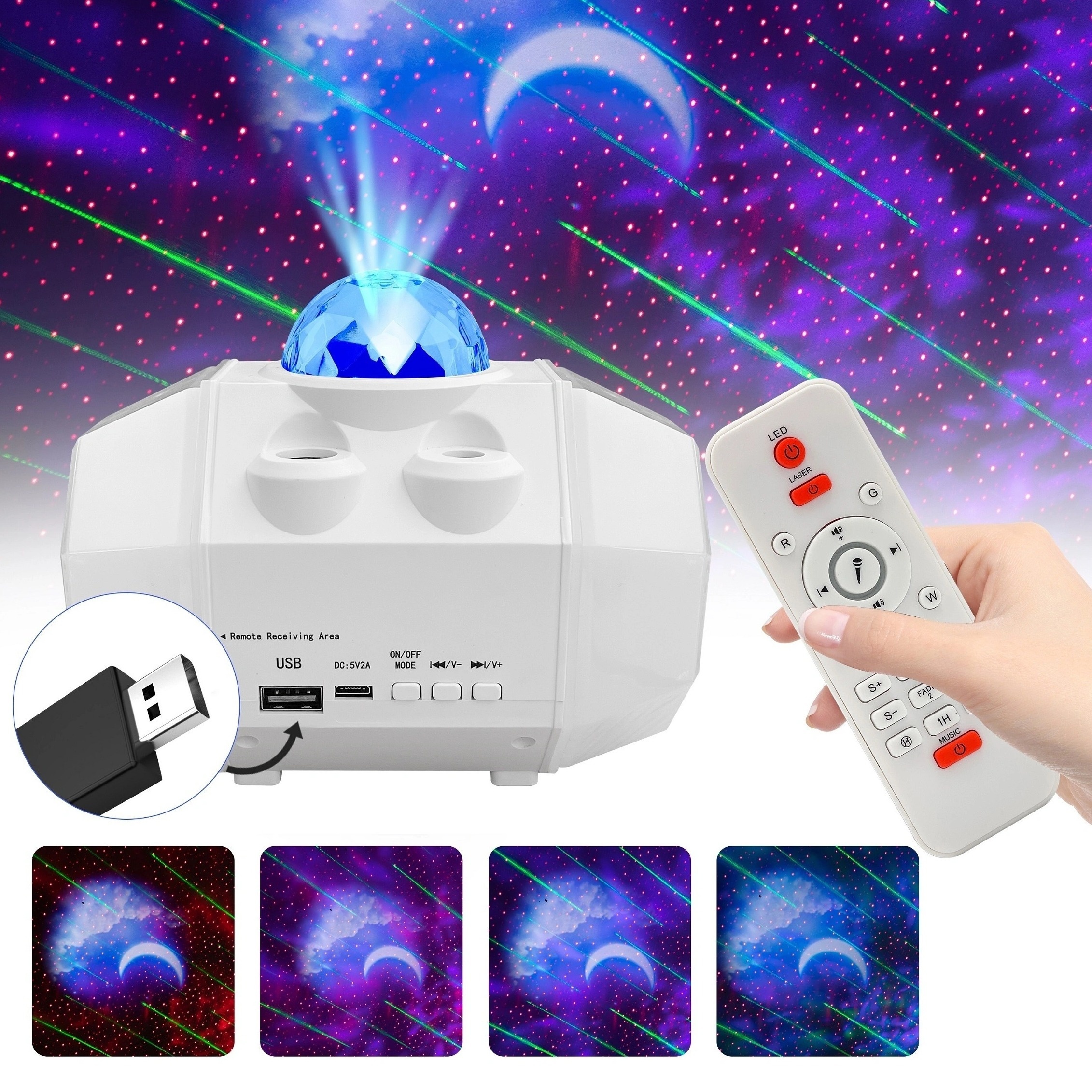 

Meteor Shower Star Projector, Galaxy Light Projector