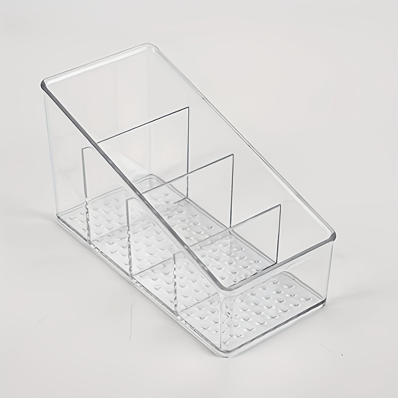 TEMU Adjustable Height Desktop Organizer: 4-tier Transparent Remote Control And Stationery Rack For Remote Storage, Desktop Organizer, Home Storage,