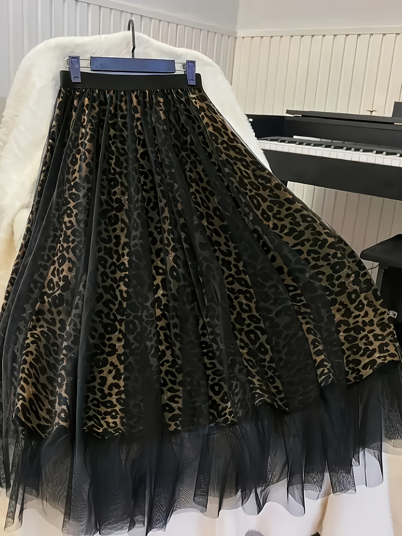 leopard skirt sold on Temu United States