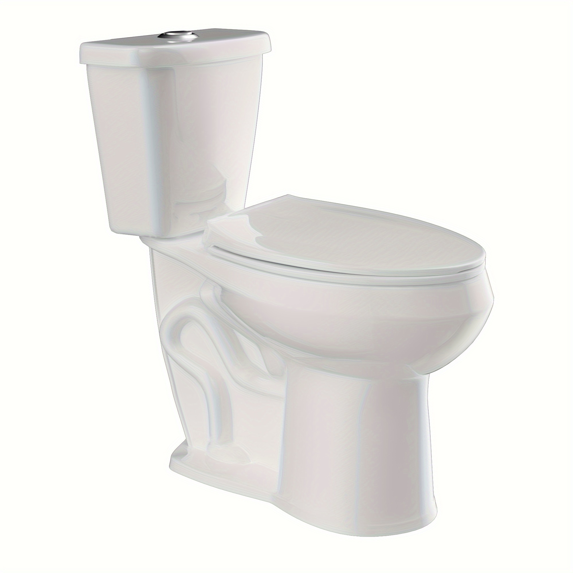 

Extra Tall 21 In. 2-piece Toilet Dual Flush 1.1/1.6 Gpf Elongated White Toilet Included Soft Close Seat 12 In. Rough In