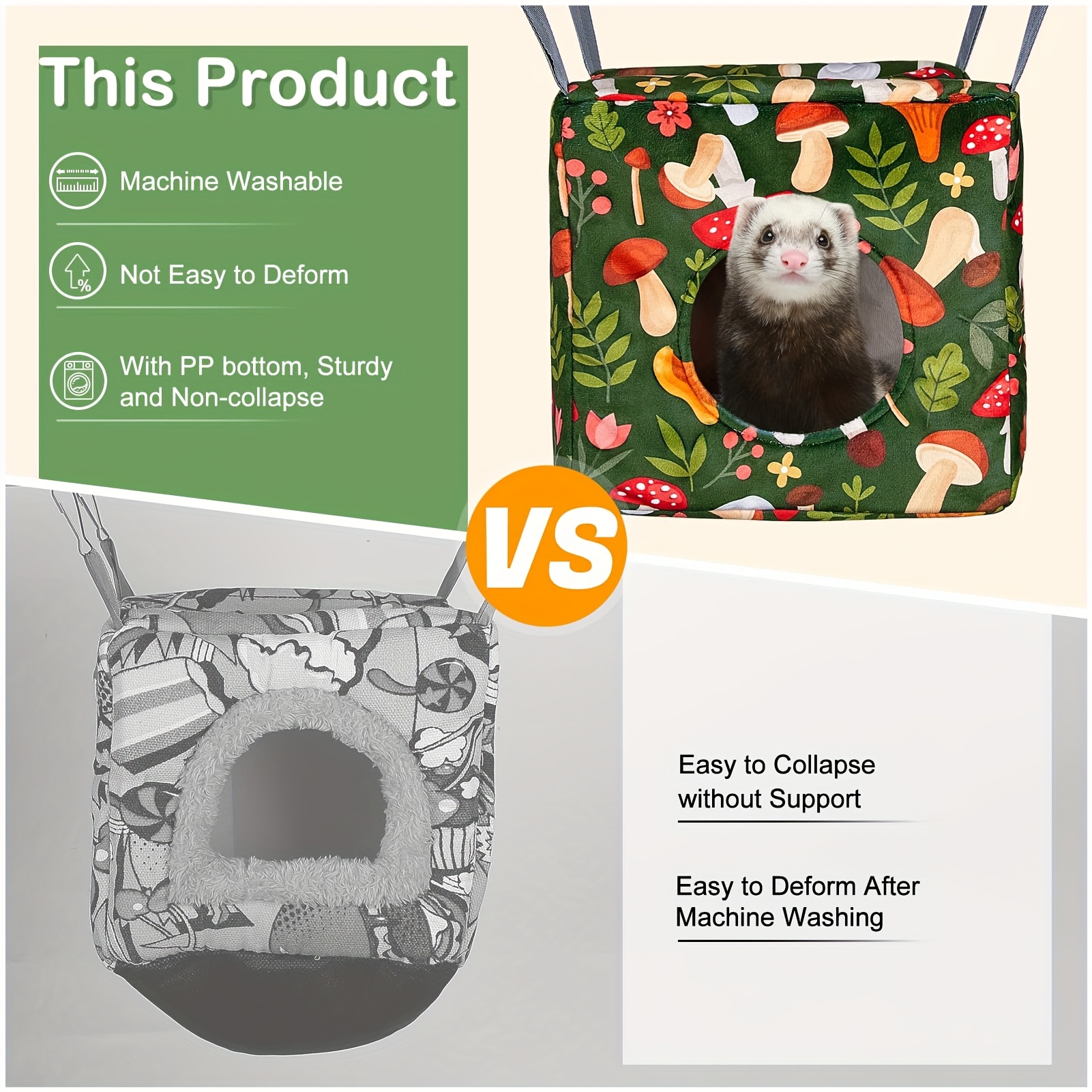 Ferret Hammock 4 Pack, Cozy Cage Accessories