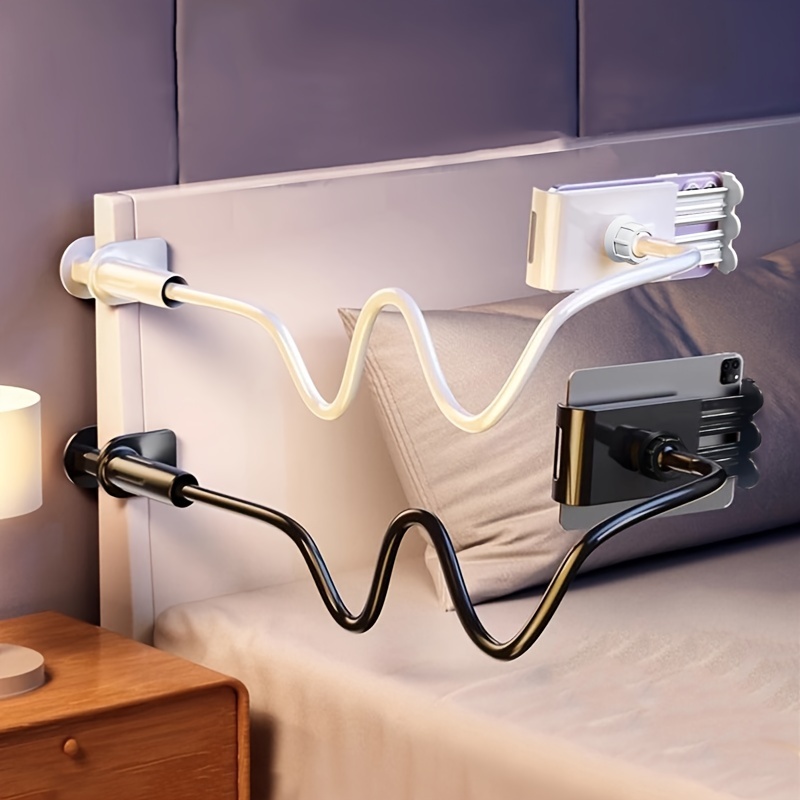 

360° Rotating Tablet Phone Holder Spiral Base Lazy Holder Tablet Headboard Holder Bedside Lazy Holder 100cm