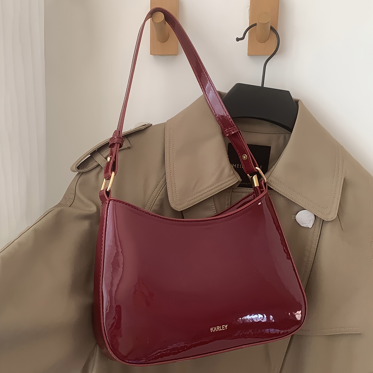 Retro-colored Shoulder Bags Are All With Underarm Wallets. The Underarm Bag For Women, Women's Casual Bag, Perfect For Office