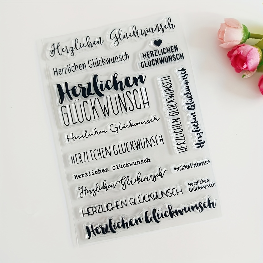 E-shop Herzliche für Anlässe wie Geburtstage, Abschlussfeiern und Erfolge. Klare Stempel und Siegel für Scrapbooking, Kartenbasteln und dekorative