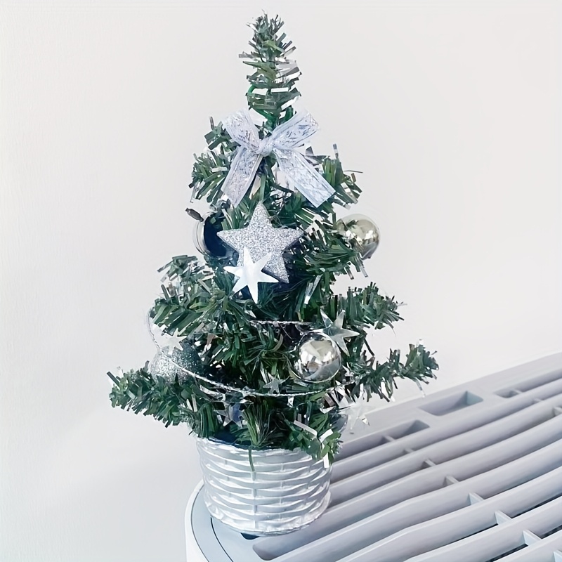 7. 87in Christmas Tree Decoration Mini Artificial Tree Mini Decorations Home Decoration Ornaments Christmas Gifts