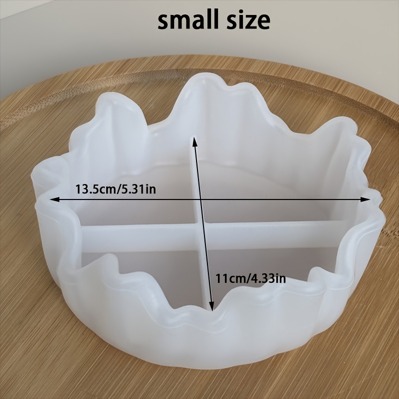 E-shop Unregelmäßige Silikonform für DIY Blumentöpfe, Kerzenhalter & Schmucktabletts - Wiederverwendbare Nichtelektrische Form für Heimdekoration,